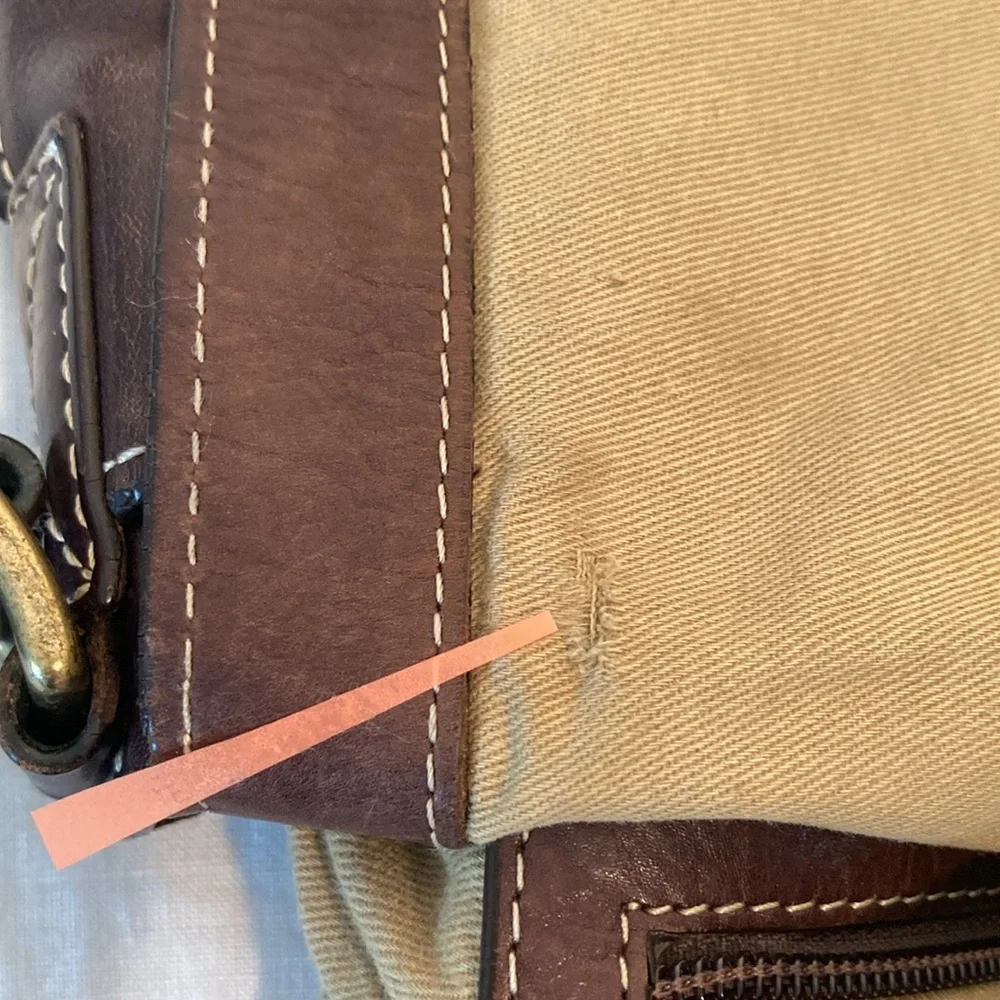 Cole Haan brown leather messenger bag crossbody unisex